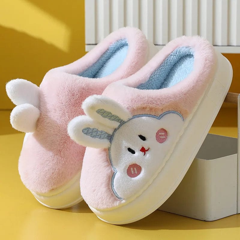 Chausson Animaux Lapin Rose / 35-36