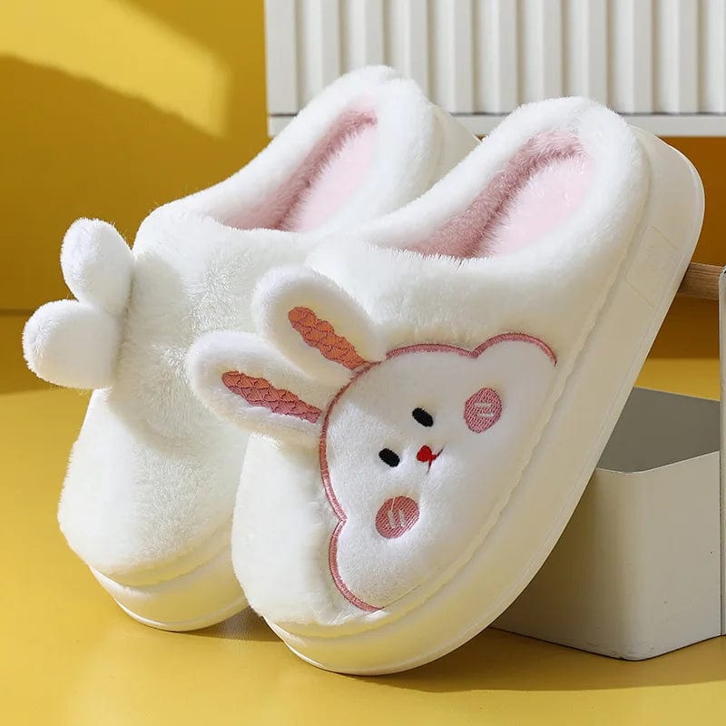 Chausson Animaux Lapin Blanc / 39-40