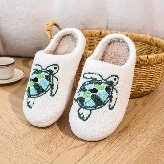 Chausson animaux - Tortue Blanc / 35-36