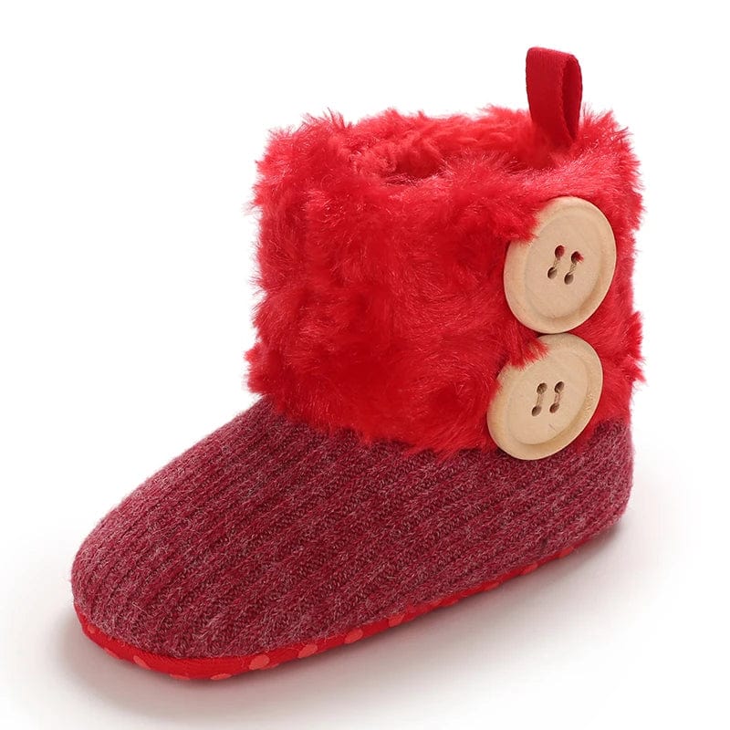 Chausson Bébé Botte Rouge / 13-18 mois