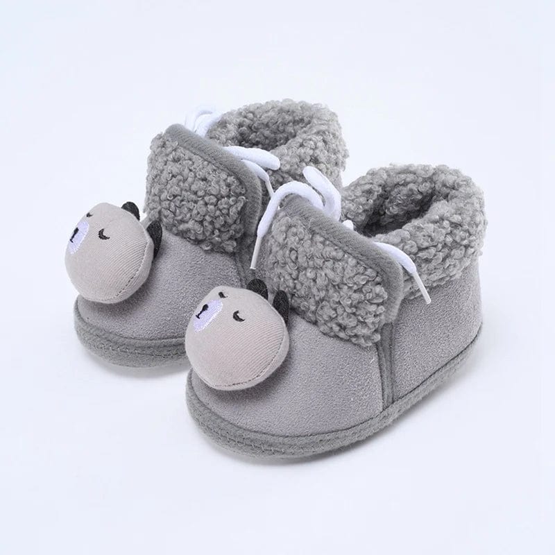 Chausson Bébé - Botte Animaux Gris / 7-12 mois