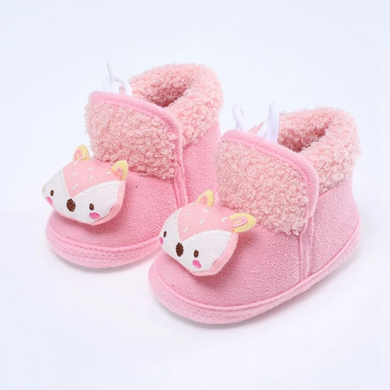 Chausson Bébé - Botte Animaux Rose / 7-12 mois