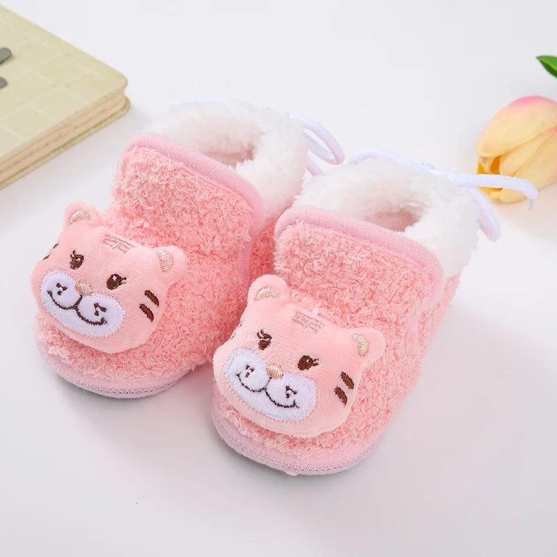 Chausson Bébé - Botte Animaux Rose 4 / 0-6 mois