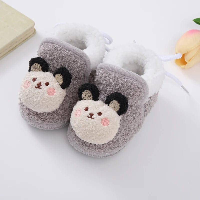 Chausson Bébé - Botte Animaux Gris 3 / 13-18 mois