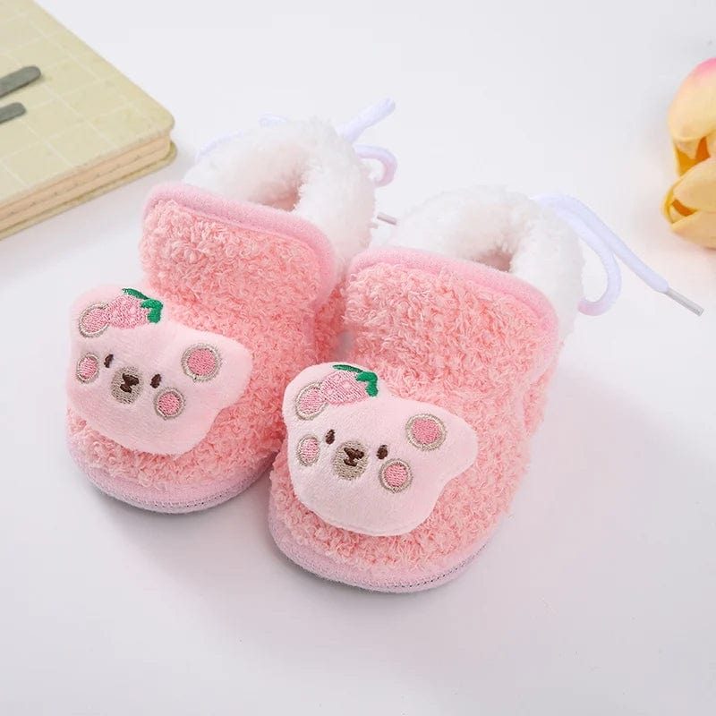 Chausson Bébé - Botte Animaux Rose 2 / 0-6 mois