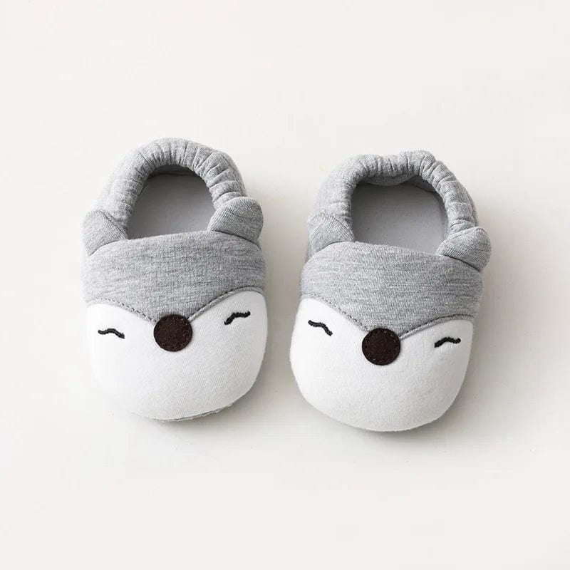 Chausson Bébé en Coton Gris / 12