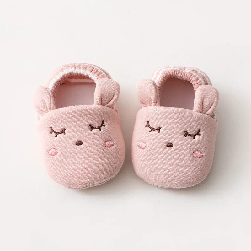 Chausson Bébé en Coton Rose / 13