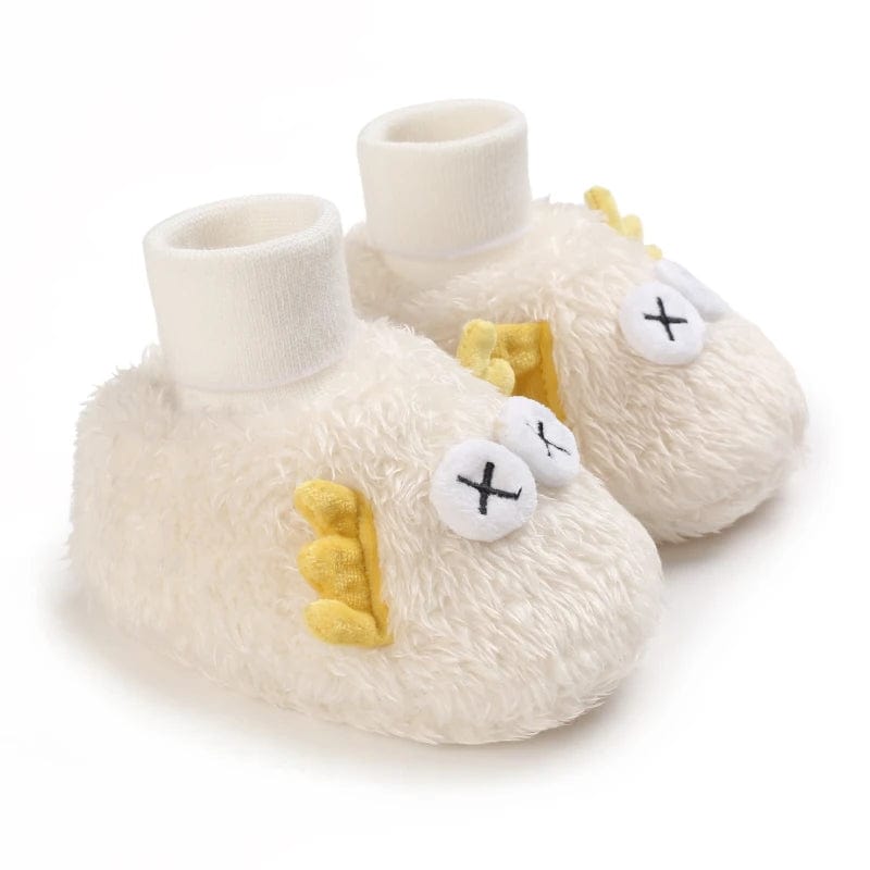 Chausson Bébé Mignon Blanc/Jaune 3 / 0-6 mois