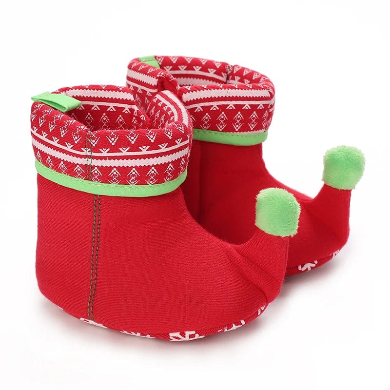 Chausson botte lutin bébé Rouge / 16-17