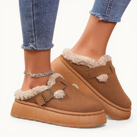 Chausson bottes femme hiver Marron / 35-36