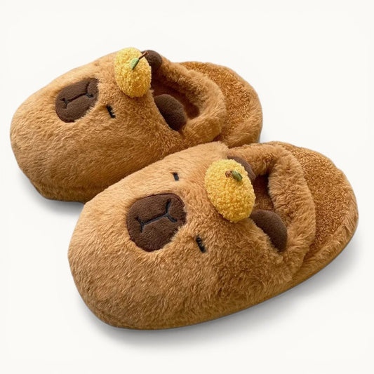 Chausson Capybara Kawaii Marron / 35-40