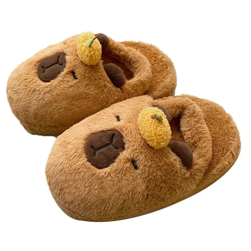 Chausson Capybara Kawaii Marron / 35-40