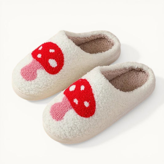 Chausson champignon rouge Blanc / 36-37