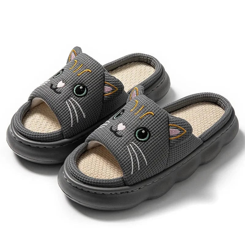 Chausson chat Gris / 35-36