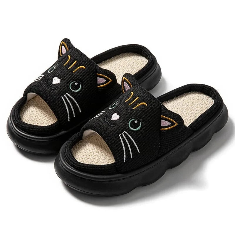 Chausson chat Noir / 35-36