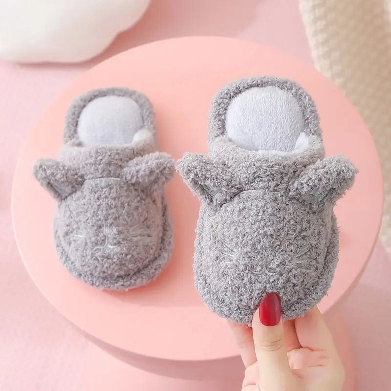 Chausson chat enfant Gris / 20-21