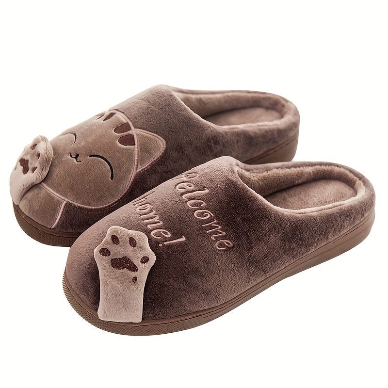 Chausson chaud femme - Cat Marron / 35-36