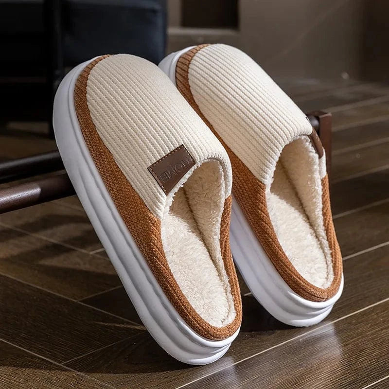 Chausson chaud - Home Marron / 35-36