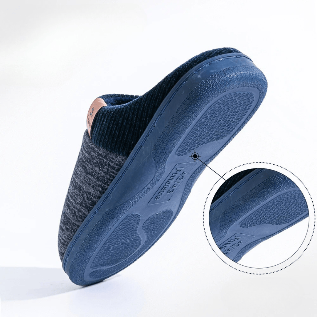 chausson chaud homme Bleu / 38-39