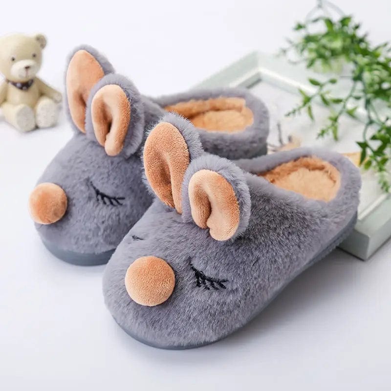 Chausson chaud lapin Gris / 20-21