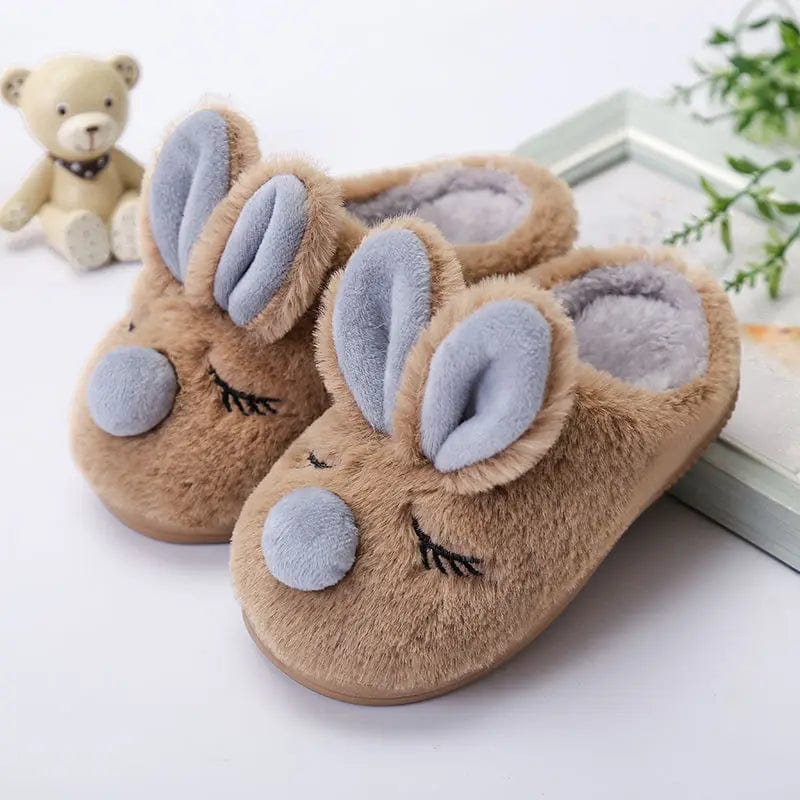 Chausson chaud lapin Marron / 20-21