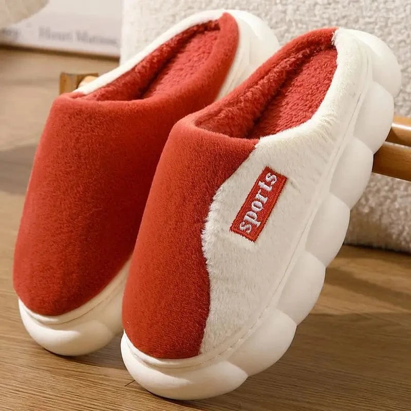 Chausson chaud | Unisexe Rouge / 35-36
