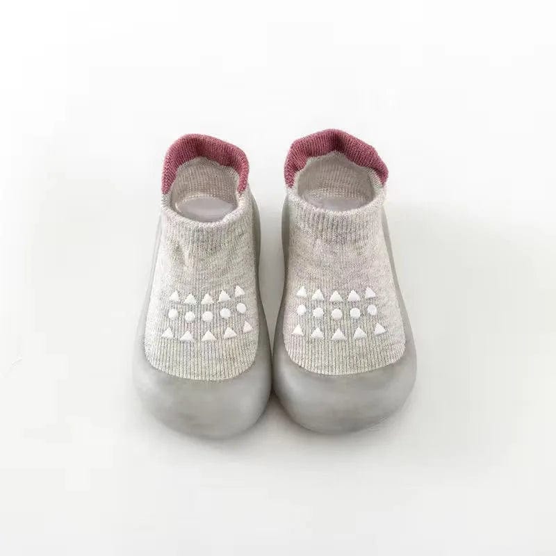 Chausson Chaussette Bébé Gris / 3-6 mois