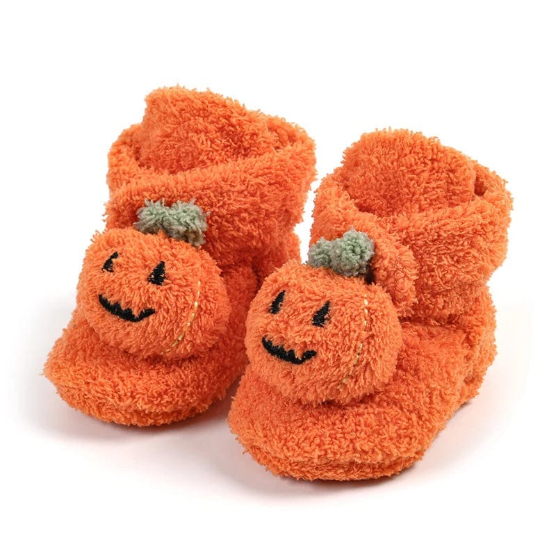 Chausson Chaussette Bébé Halloween Orange / 13-18 mois