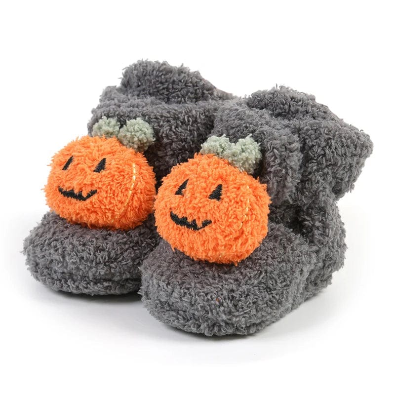 Chausson Chaussette Bébé Halloween Gris / 13-18 mois