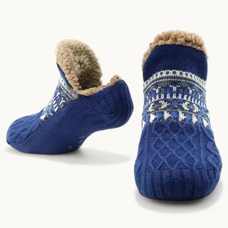 Chausson chaussette - Fluff Bleu / 35-39