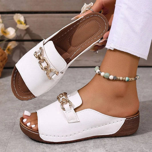 Chausson chaussure compensé Blanc / 34-35