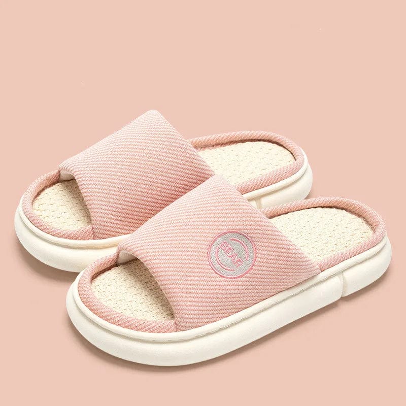 Chausson Claquette en Coton Rose / 35-36