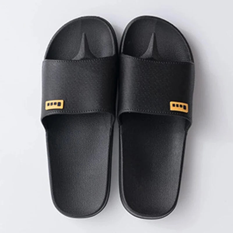 Chausson claquette homme Noir/Jaune / 36-37