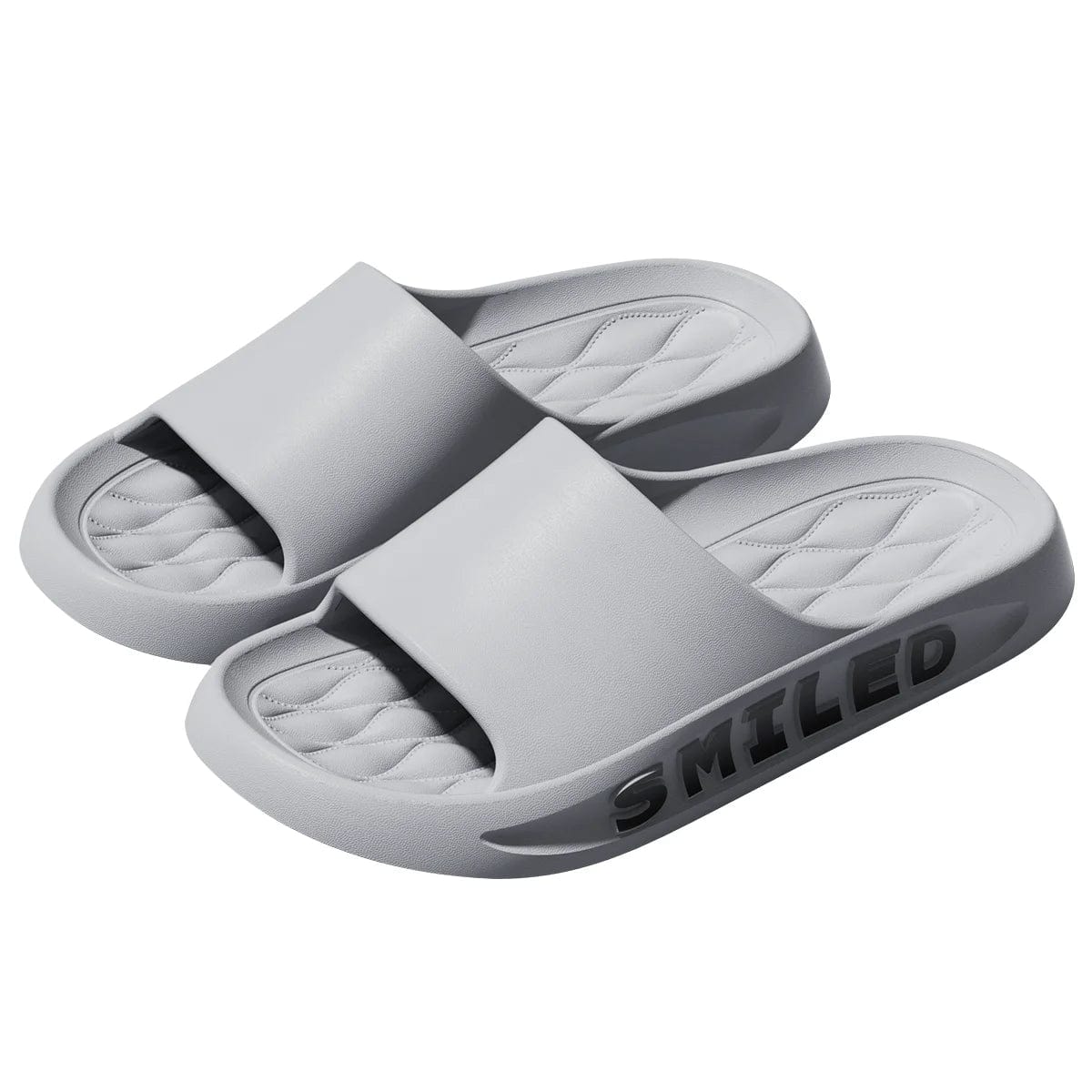 Chausson Claquette "Smiled" Gris / 39-40