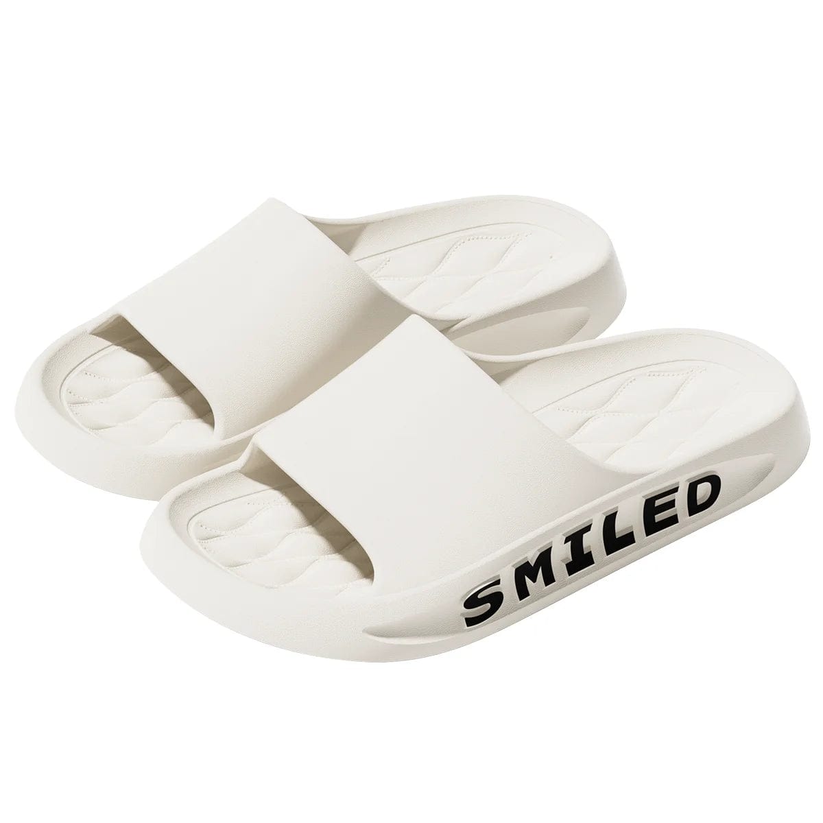 Chausson Claquette "Smiled" Blanc / 35-36