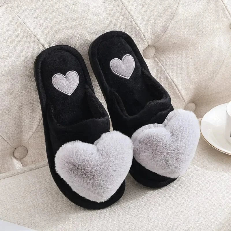 Chausson coeur - Coco Gris / 35-36
