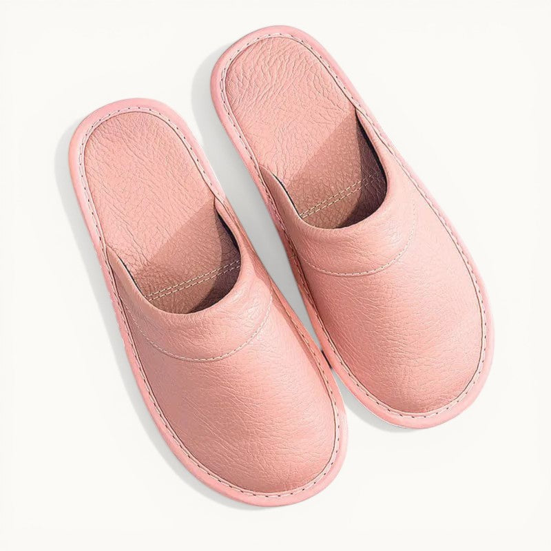 Chausson Cuir Rose / 35-36