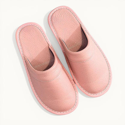 Chausson Cuir Rose / 35-36