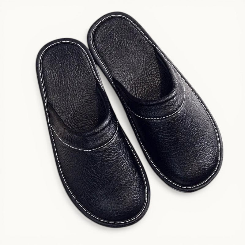 Chausson Cuir Noir / 35-36