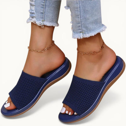 Sandals Women Elastic Force Summer Shoes Women Flat Sandals Casual Indoor Outdoor Slipper Summer Sandals For Beach Zapatos Mujer