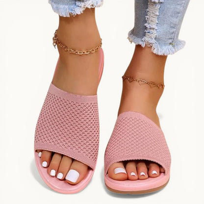Sandals Women Elastic Force Summer Shoes Women Flat Sandals Casual Indoor Outdoor Slipper Summer Sandals For Beach Zapatos Mujer