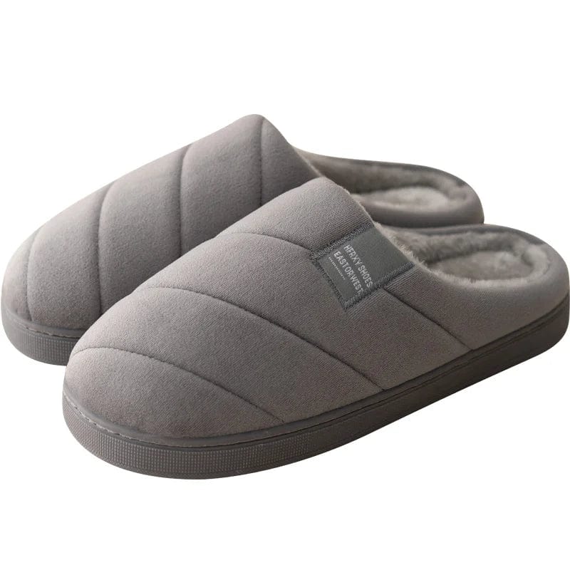 Chausson d'Hiver Confortable Gris / 35-36