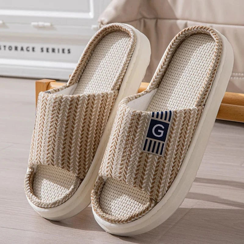 Chausson d'intérieur homme Crème / 39-40