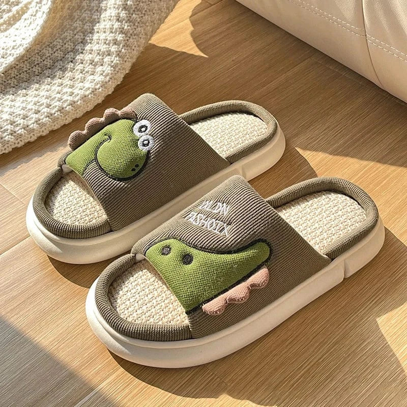 Chausson dinosaure - Dynio Marron / 39-40