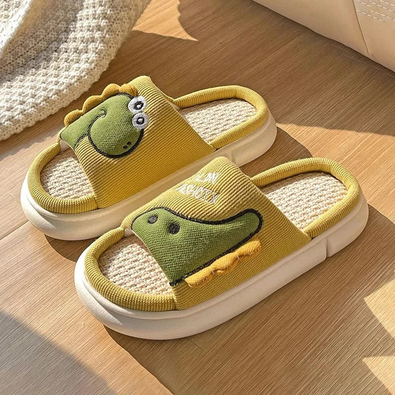 Chausson dinosaure - Dynio Jaune / 35-36