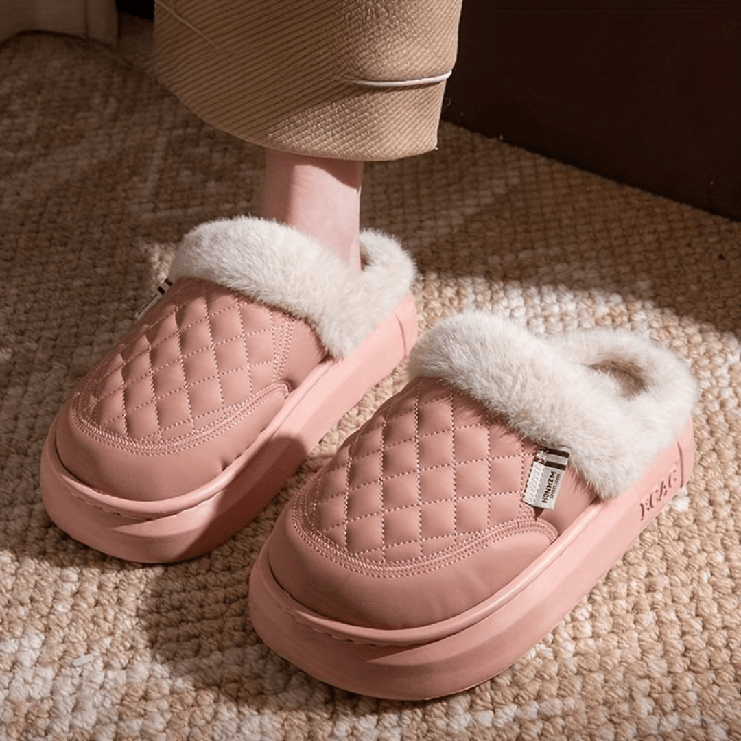 Chausson en cuir -  Nordix Rose / 34-35