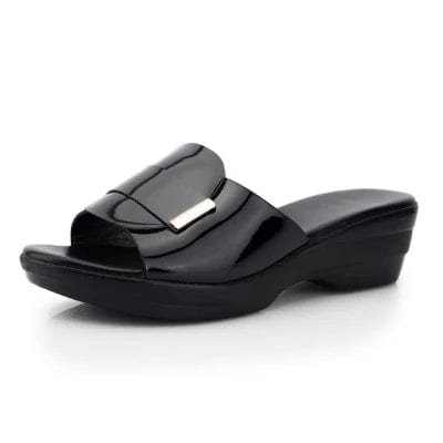 Chausson en Cuir pour Femme Noir 1 / 39