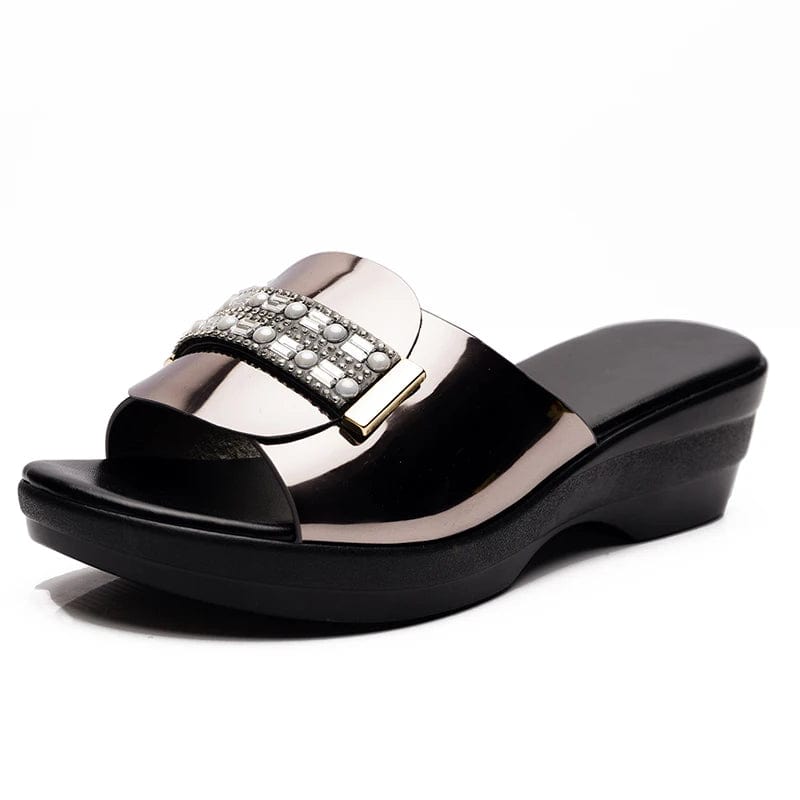 Chausson en Cuir pour Femme