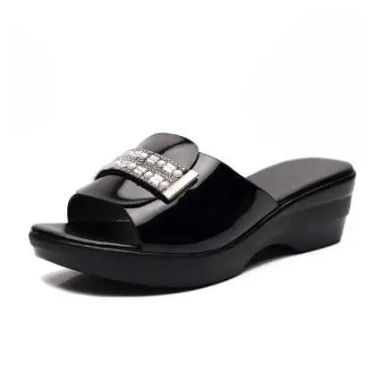 Chausson en Cuir pour Femme Noir / 39