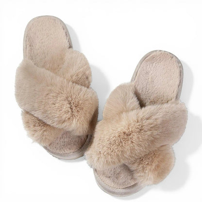 Chausson en Fourrure Crème / 36-37